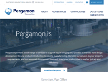 Tablet Screenshot of pergamon-corp.com